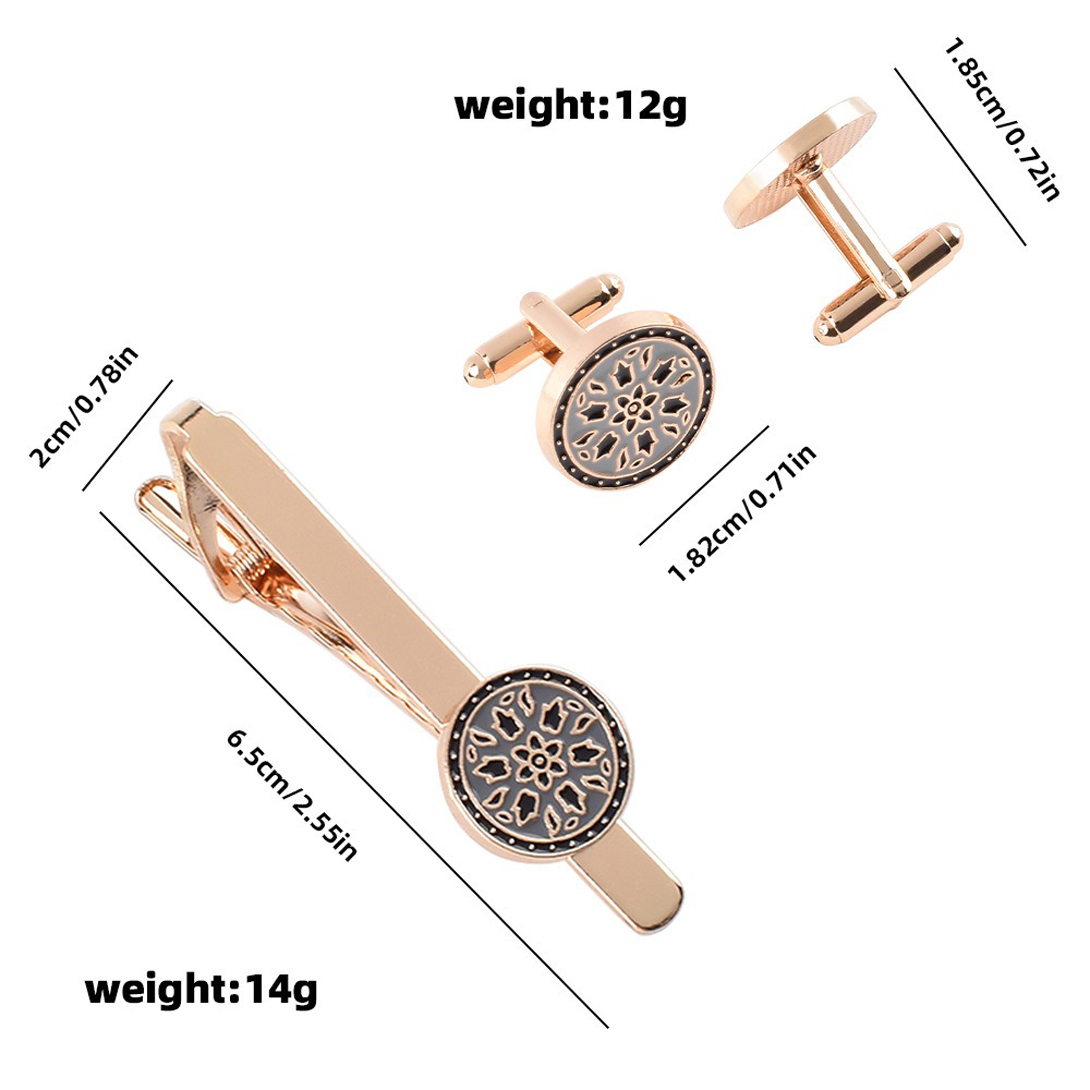 Juego de gemelos y pinza para  - Tie Bar Set Gift reseña y precio