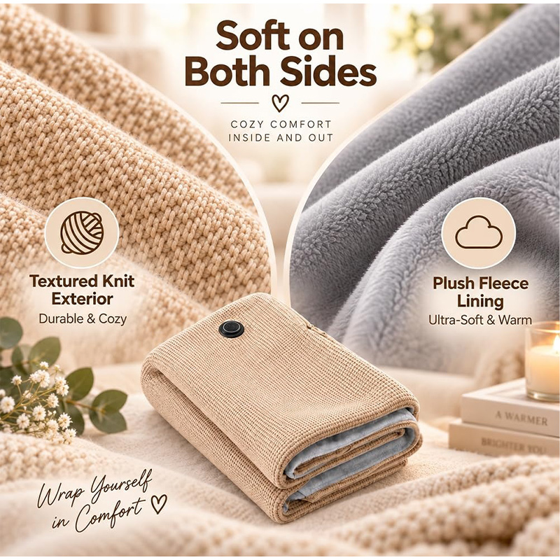 Nueva Manta Calefactable USB p - Woven Scarf Blanket reseña y precio