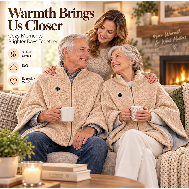 Nueva Manta Calefactable USB p - Woven Scarf Blanket reseña y precio