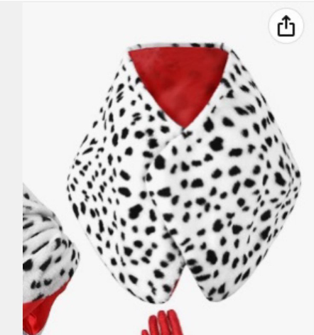 Disfraz de Cruella De Vil para - Face Scarf Mask reseña y precio