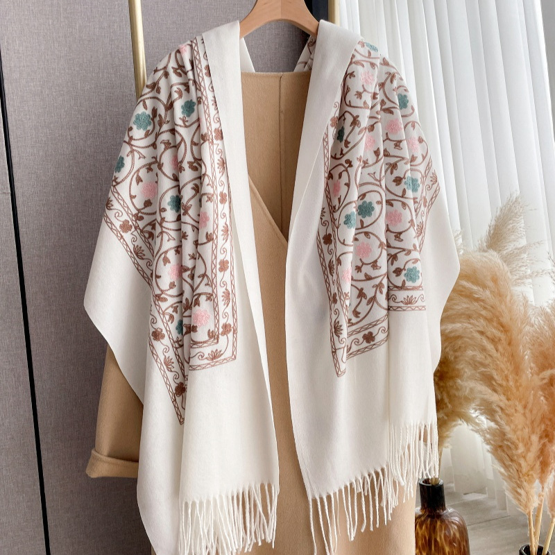 2025 nuevo bordado Bufanda de  - Woven Scarf Blanket reseña y precio