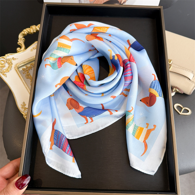 Pañuelo de Moda con Estampado  - Scarf Silk Square reseña y precio