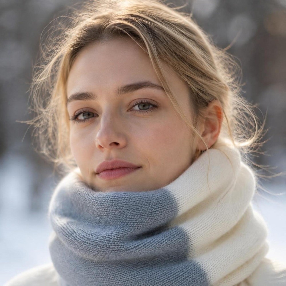 Bufanda infinita de punto con  - Infinity Scarf Knit reseña y precio