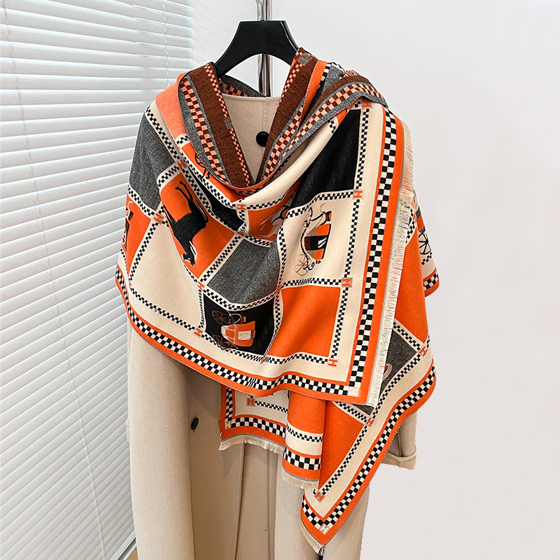 Poncho de Lujo Cálido de Cache - Woven Scarf Blanket reseña y precio